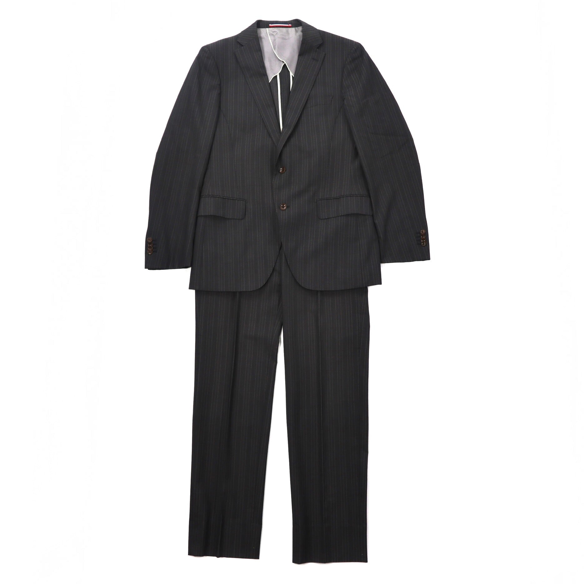 Person's for Men Suit Setup 180 Gray Striped Wool – 日本然リトテ