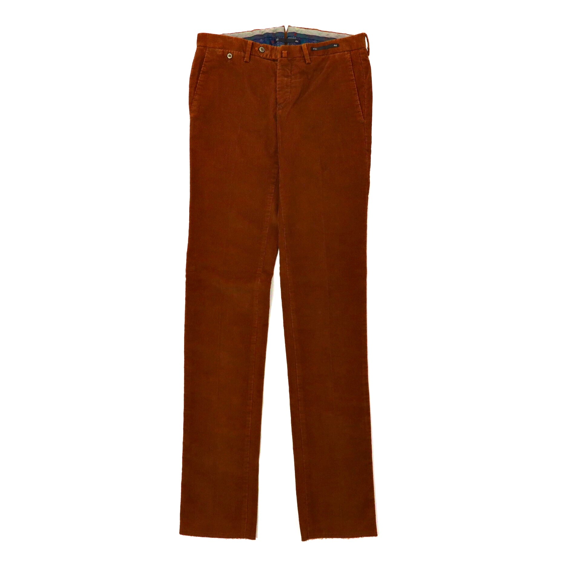 PT01 Corduroy Slacks Pants 44 Brown FJORD SUPER SLIM Fit