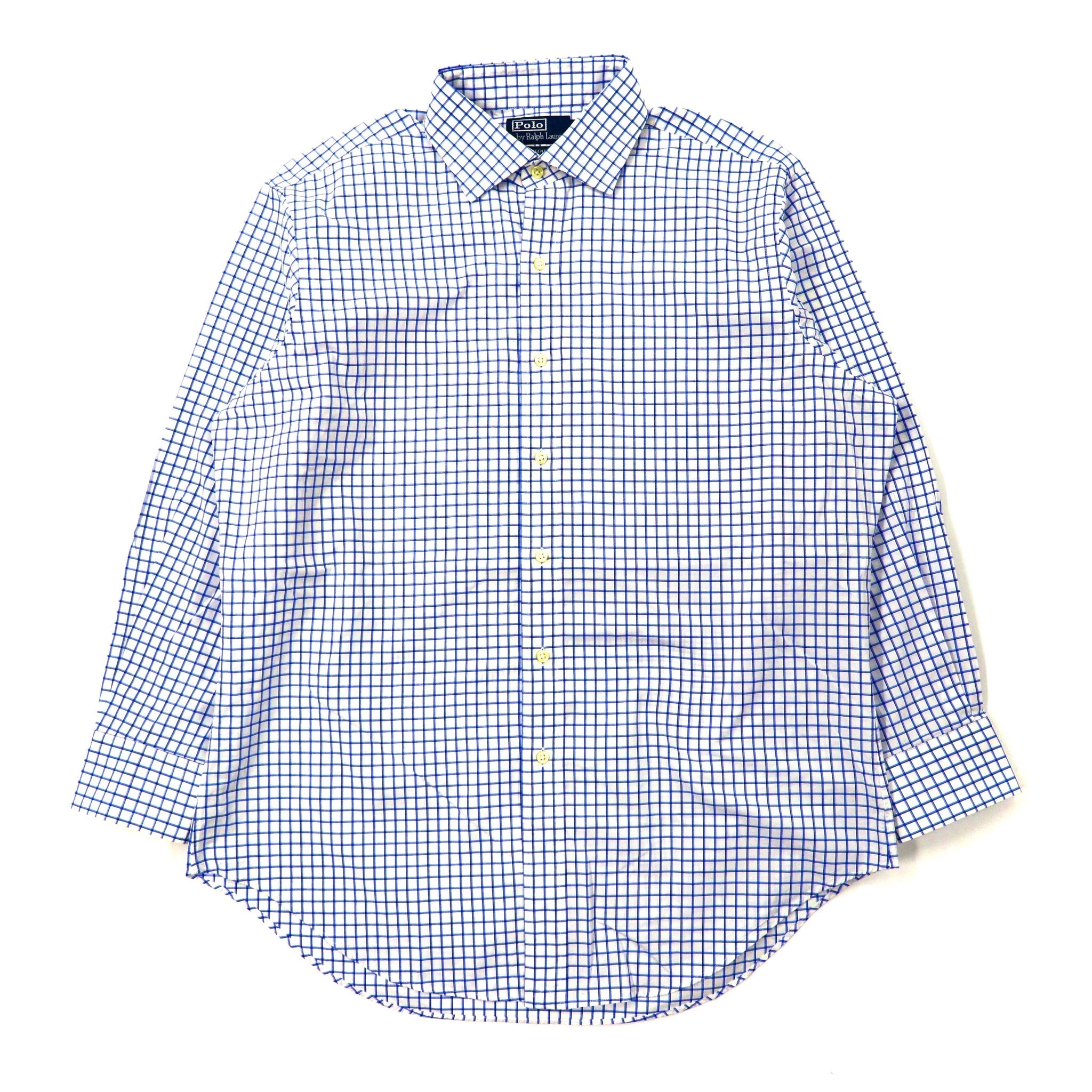 Polo by Ralph Lauren ドレスシャツ 16 1/2 ブルー チェック