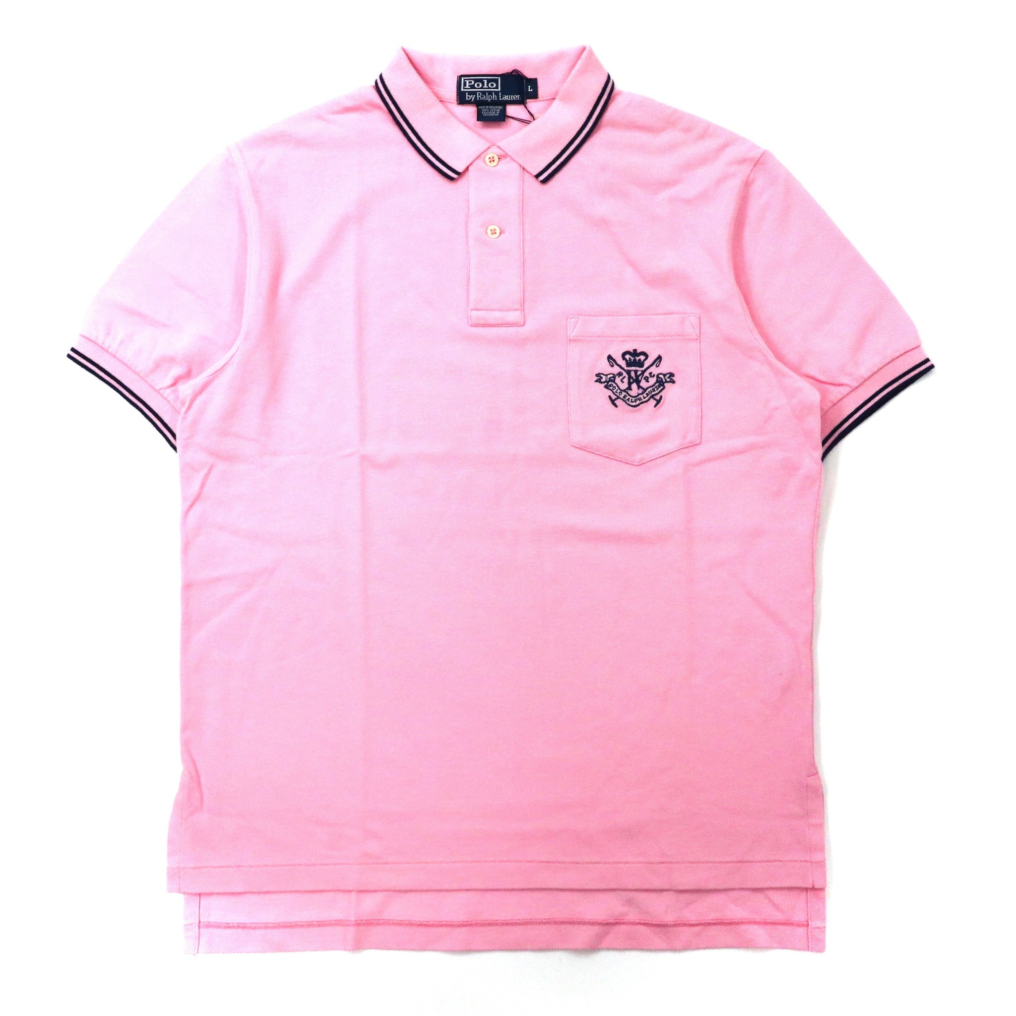 Polo by Ralph Lauren ポロシャツ L ピンク コットン RL POLO CLUB