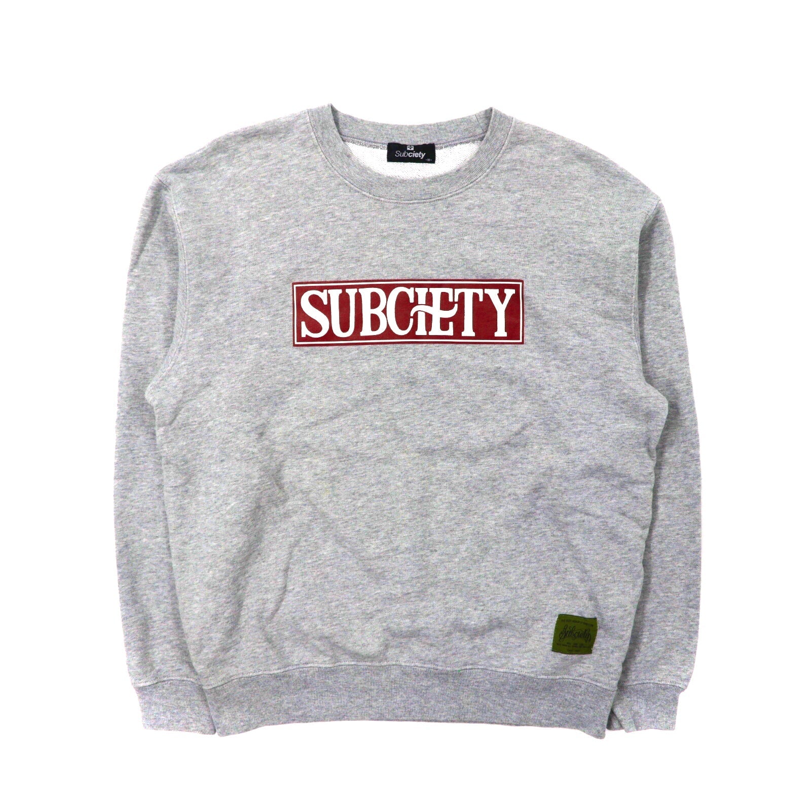 Subciety クルーネックスウェット M グレー ロゴプリント – 日本然リトテ