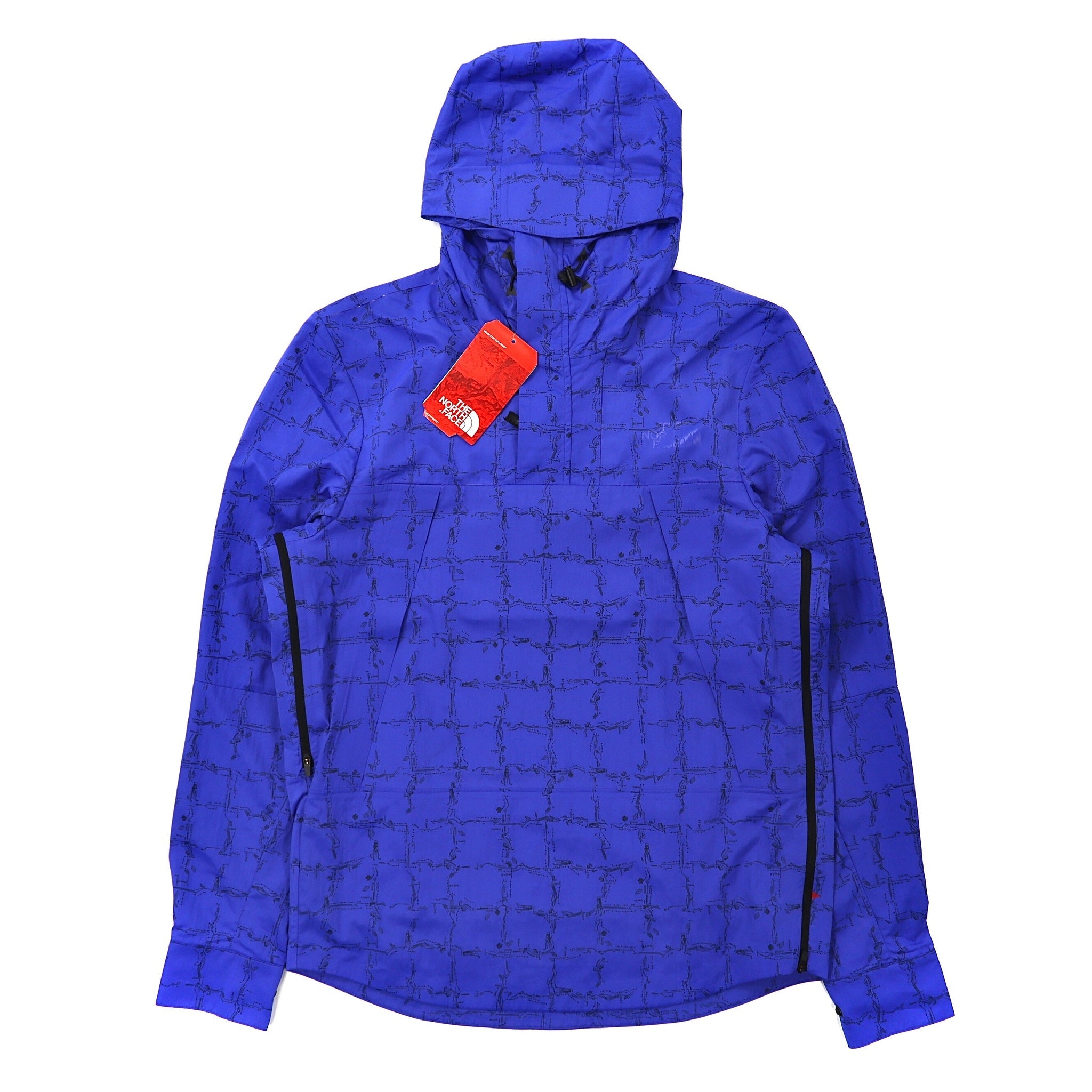 THE NORTH FACE RED LABEL × SLAM JAM Anorak Hoodie S Blue Patterned Overseas  Limited M1990 UNUSED