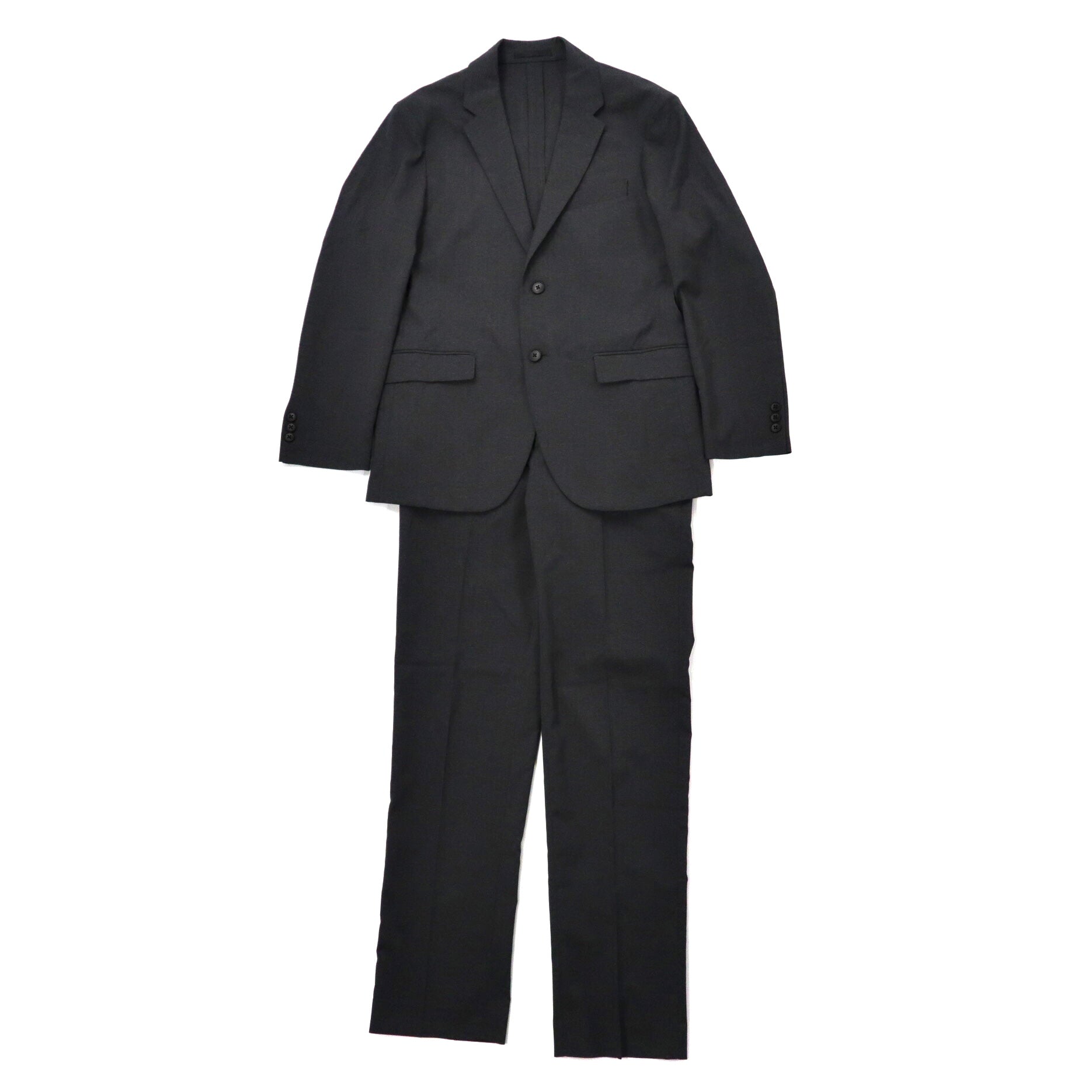 UNIQLO jacket setup suit S Gray polyester Slim Fit 311-426858