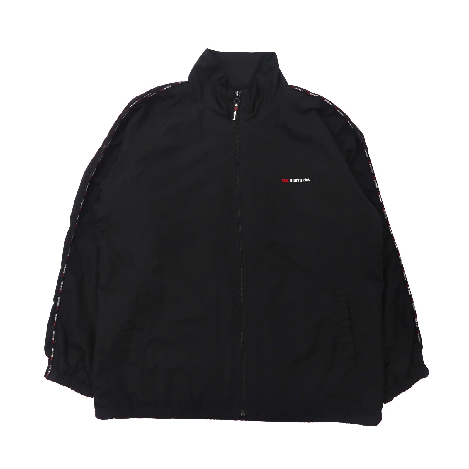 Van Brothers by Van-Jac Track Jacket L Black Polyester Logo