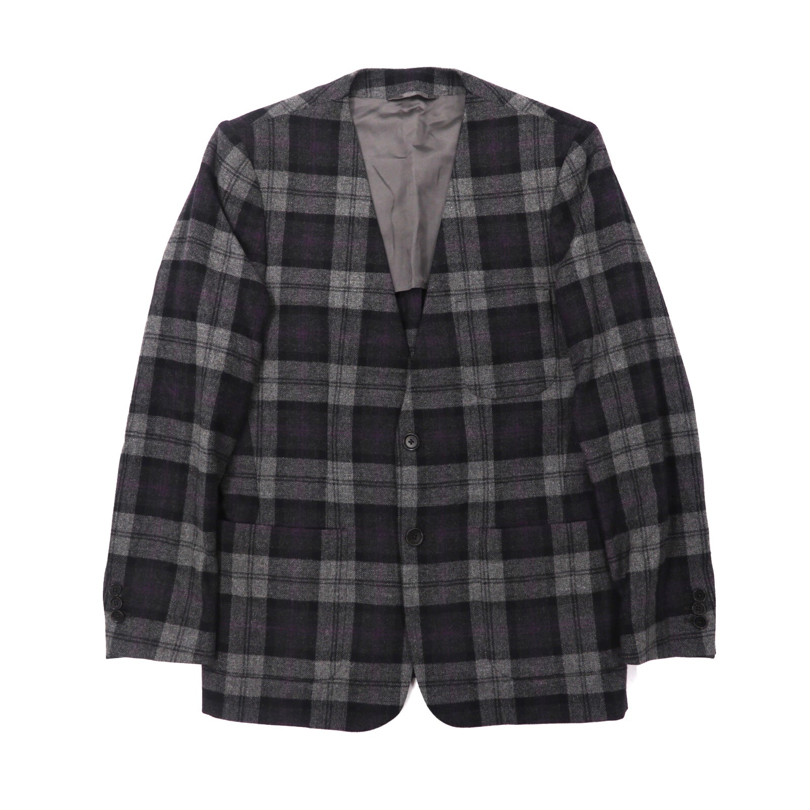 W-D Man by Salvatore Battello Jacket 48 Checked Made in Italy