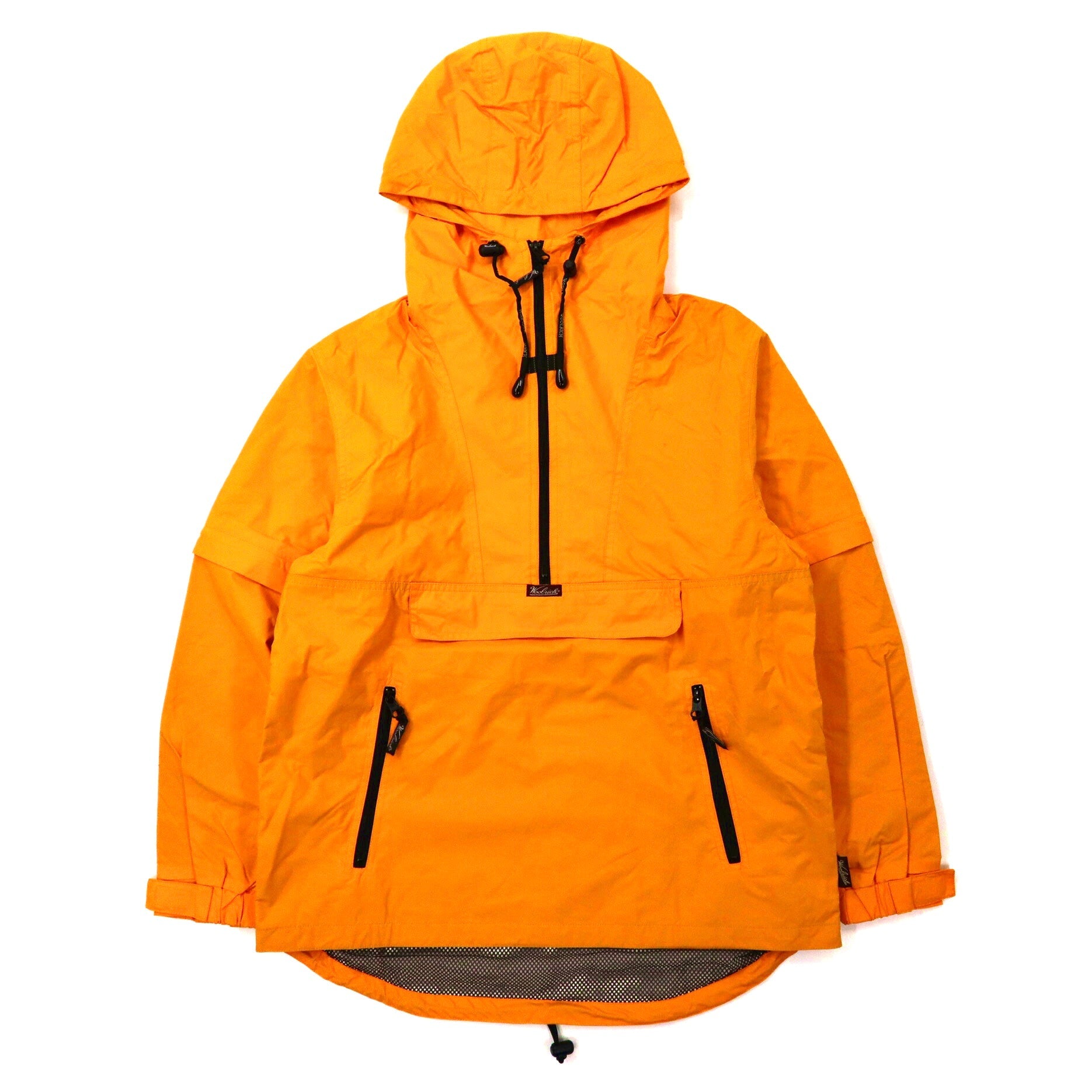 Woolrich Half Zip Anorak Hoodie L Yellow Nylon – 日本然リトテ