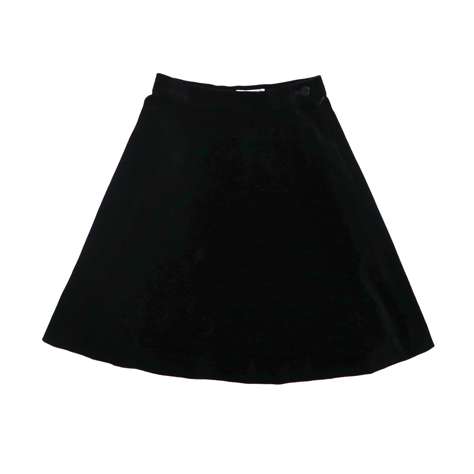 Yves Saint Laurent Flare Skirt L Black Velour – 日本然リトテ