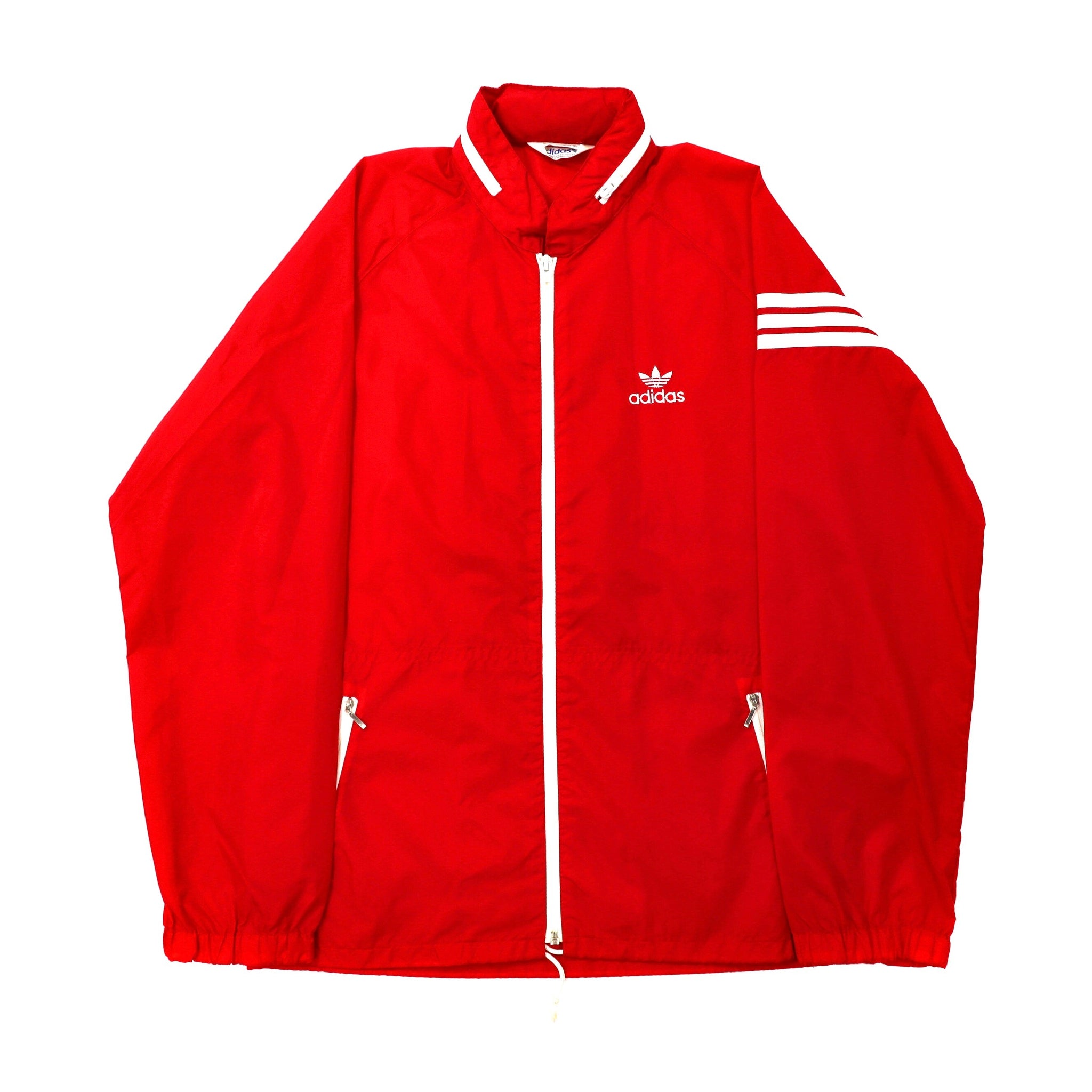 Adidas Windbreaker L Red Trofoil Logo Embroidery Descente ...