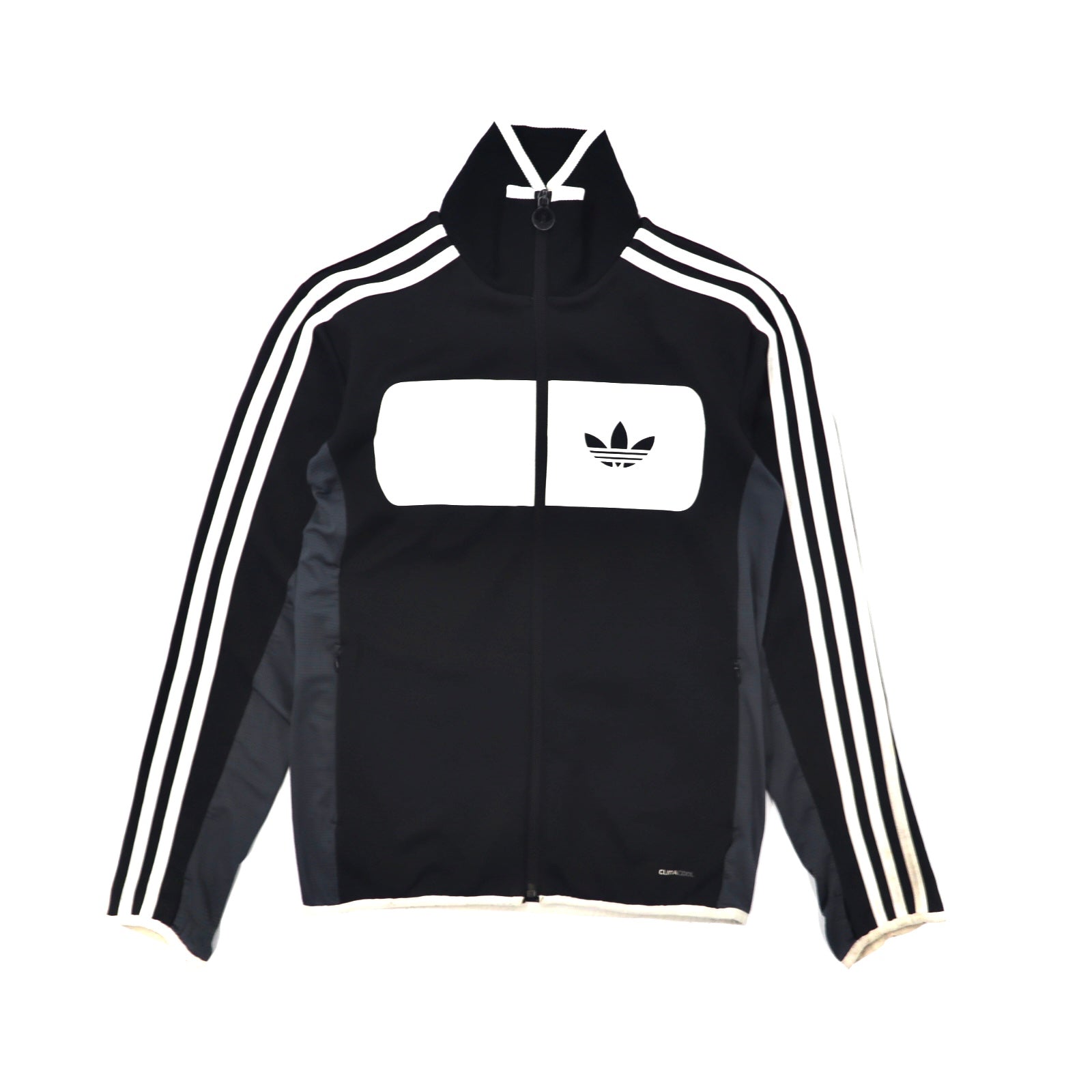 Adidas Originals Track Jacket XS Black Three Striped Sliped Sliped ...