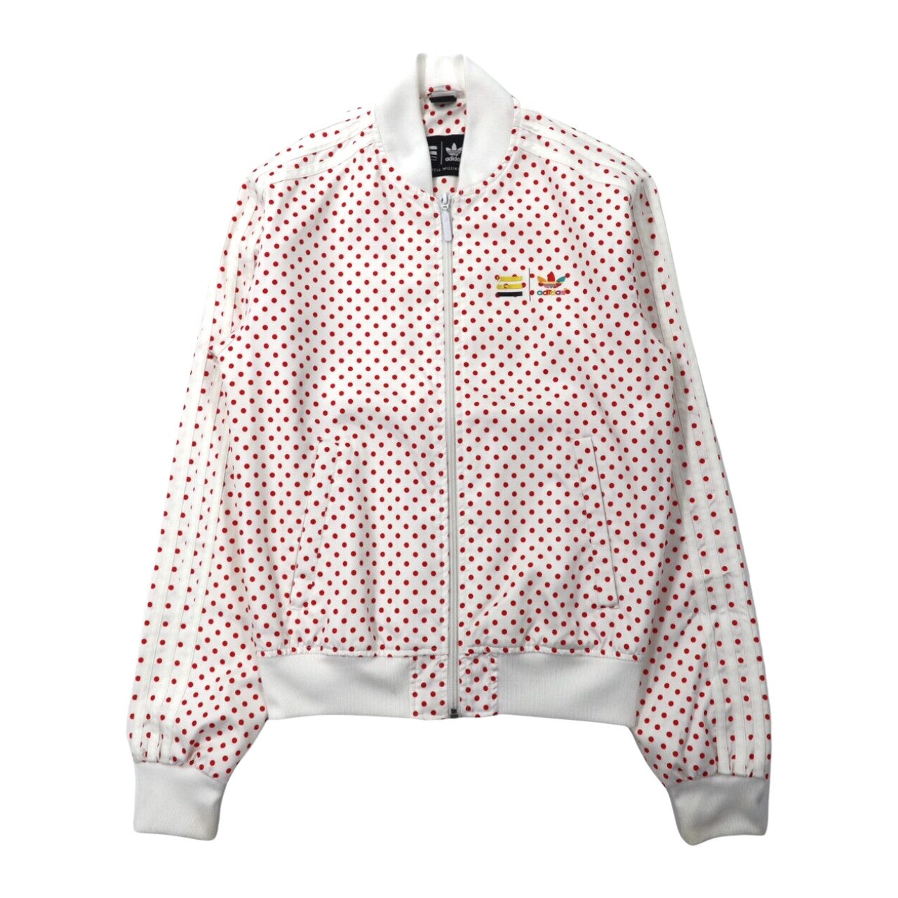 adidas × Pharrell Williams Track Jacket XS White Dot patterned