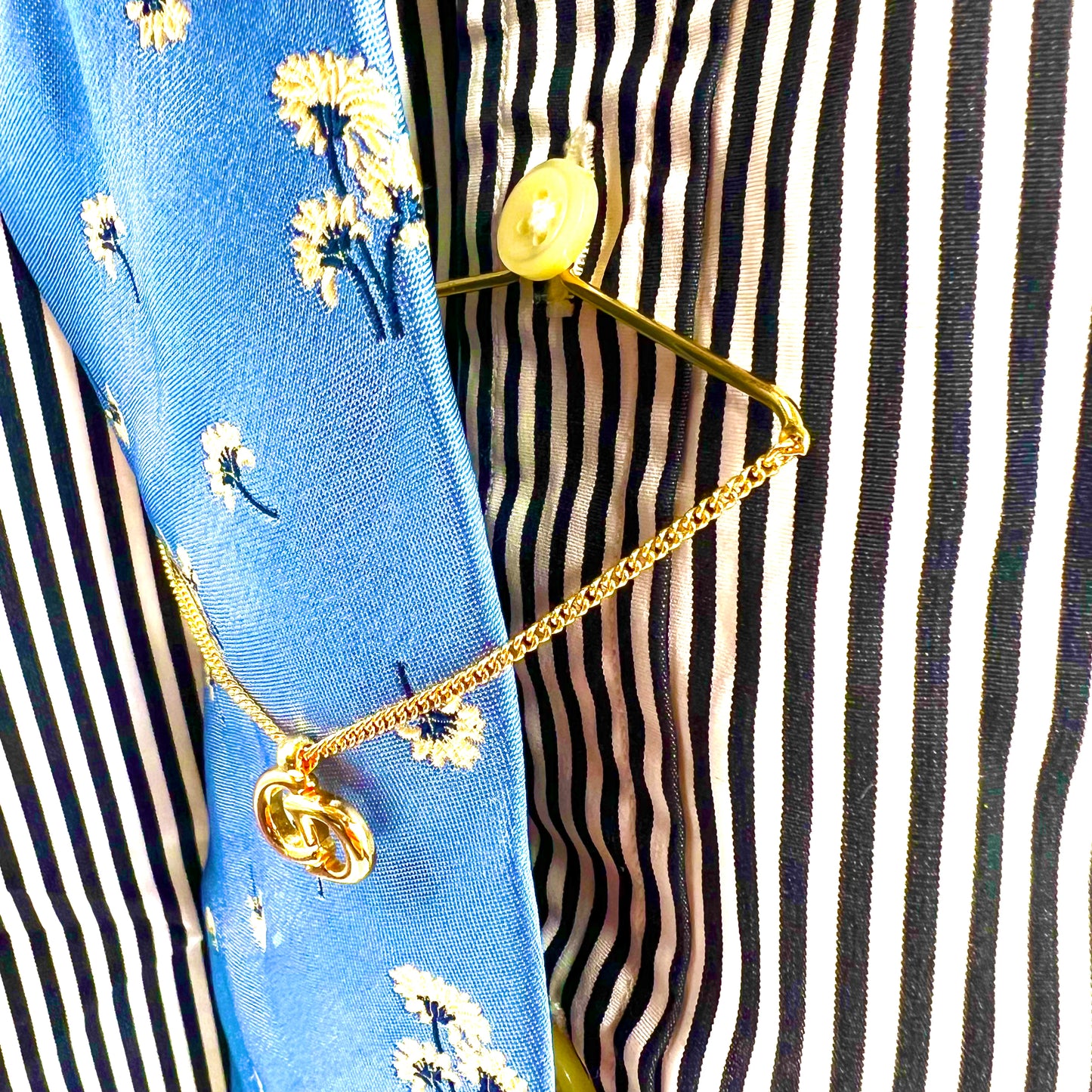 Christian Dior タイチェーン タイピン ゴールド CDロゴ オールド GERMANY 刻印 ドイツ製