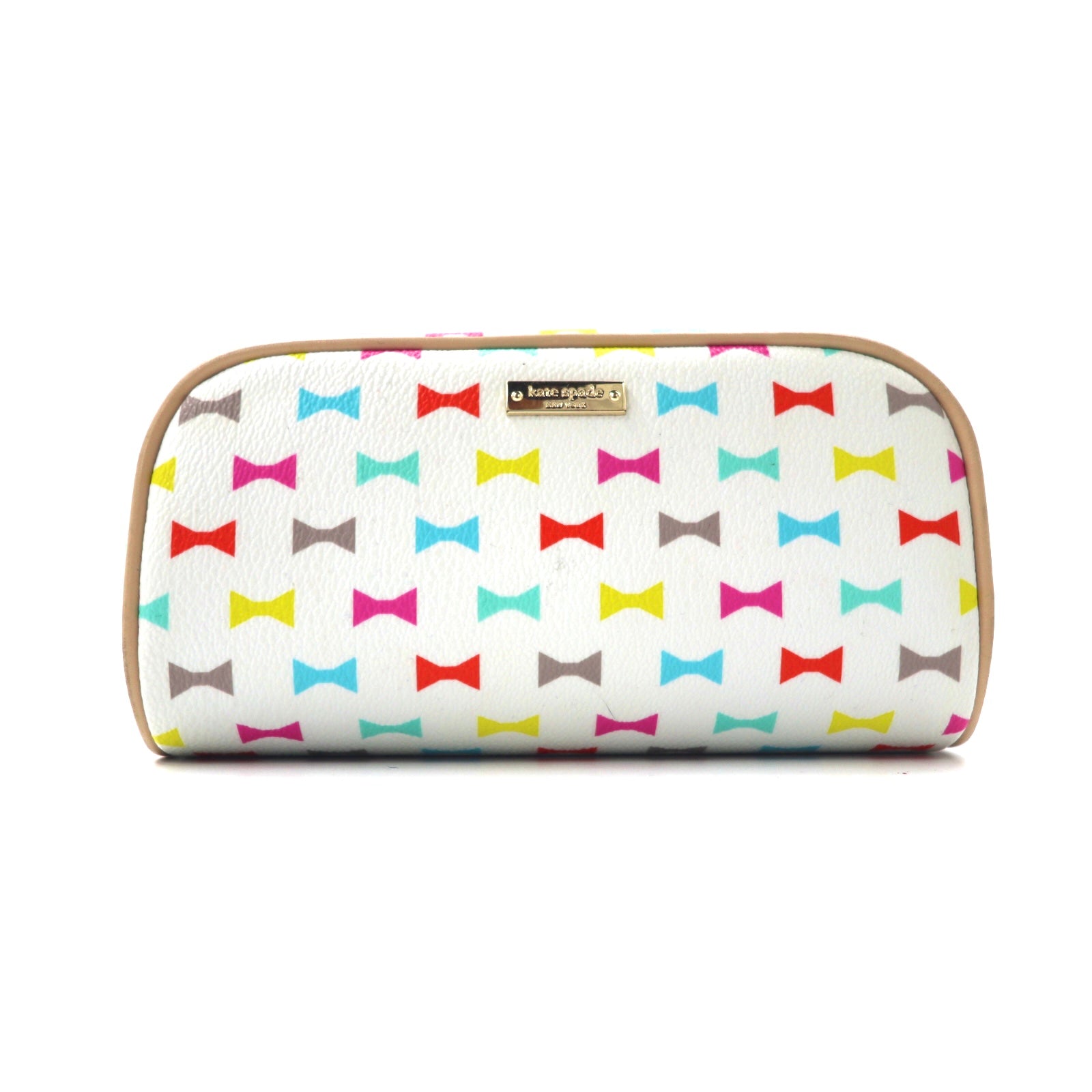 kate spade NEW YORK ポーチ ホワイト マルチカラー PWRU4761 総柄