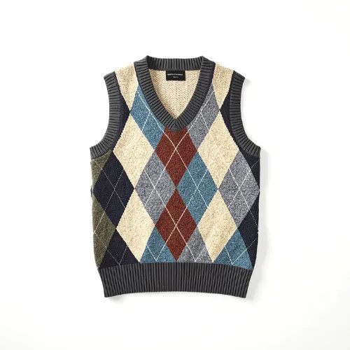 ＿ニットベスト-日本然リトテ