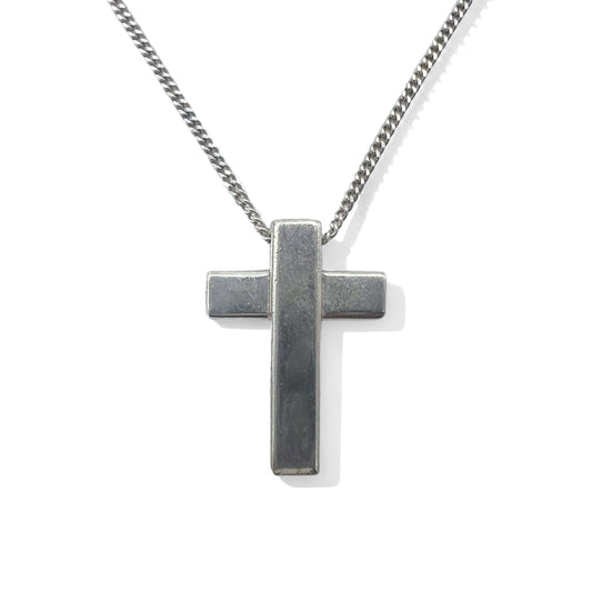 日本然リトテ-古着オンライン-GUCCI イタリア製 クロス シルバー ネックレス ペンダント 925 十字架-GUCCI Italy Made Cross Silver Necklace Pendant 925 Cross