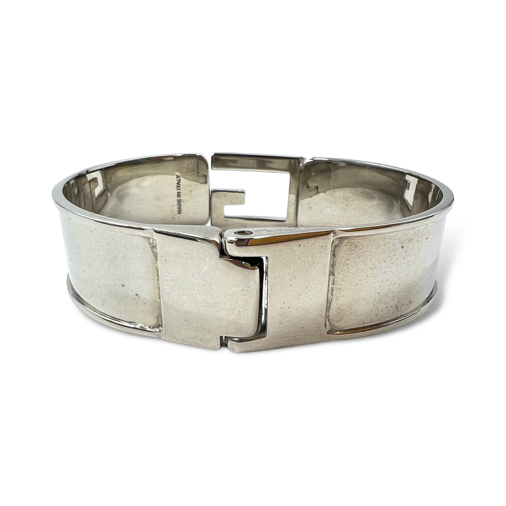 GUCCI G icon logo motif bracelet bangle silver made in Italy