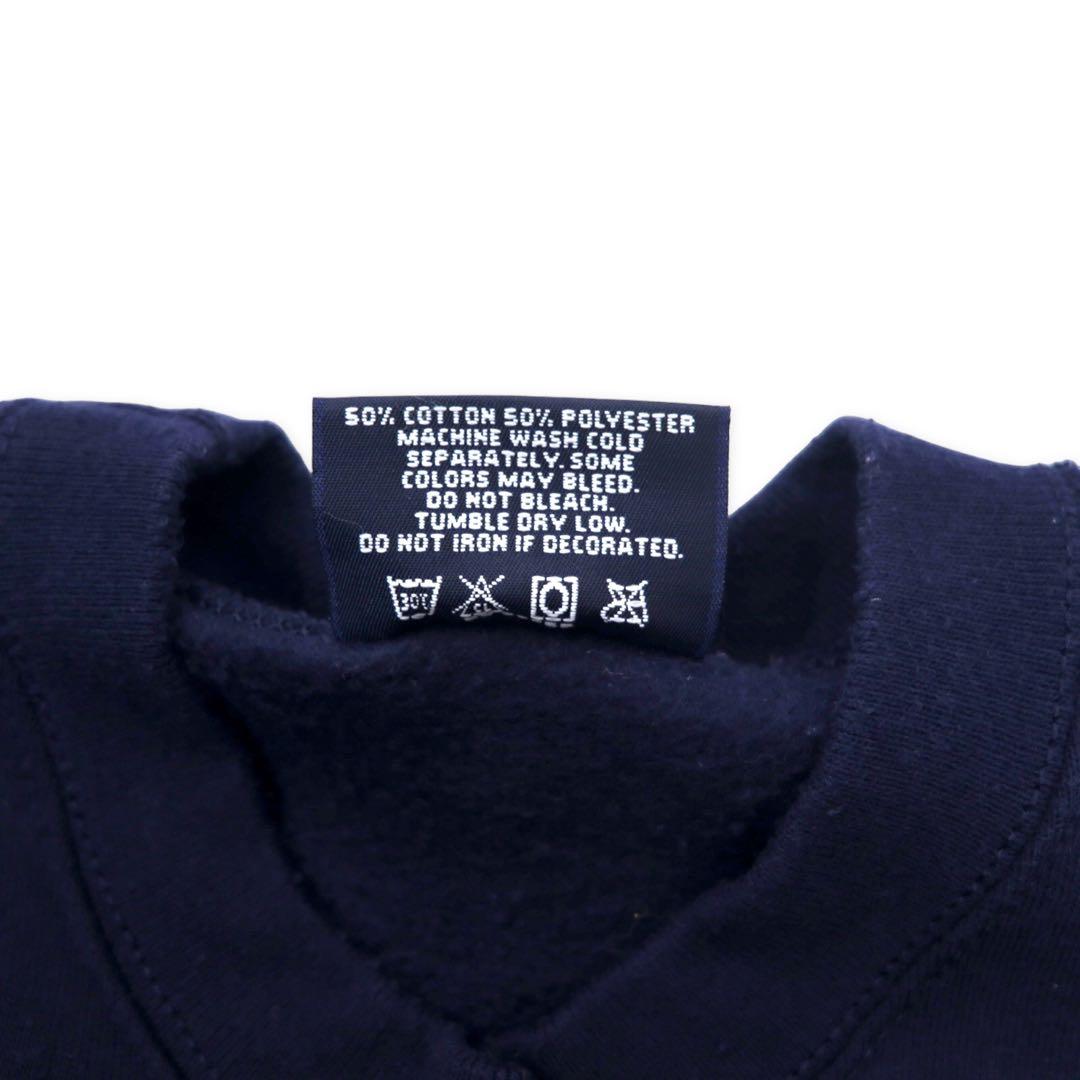 JAN SPORT Made in USA 90's College Print Sweatshirt XL Navy Cotton Brushed Lining Penn State Athletics Football NITTANY LIONS