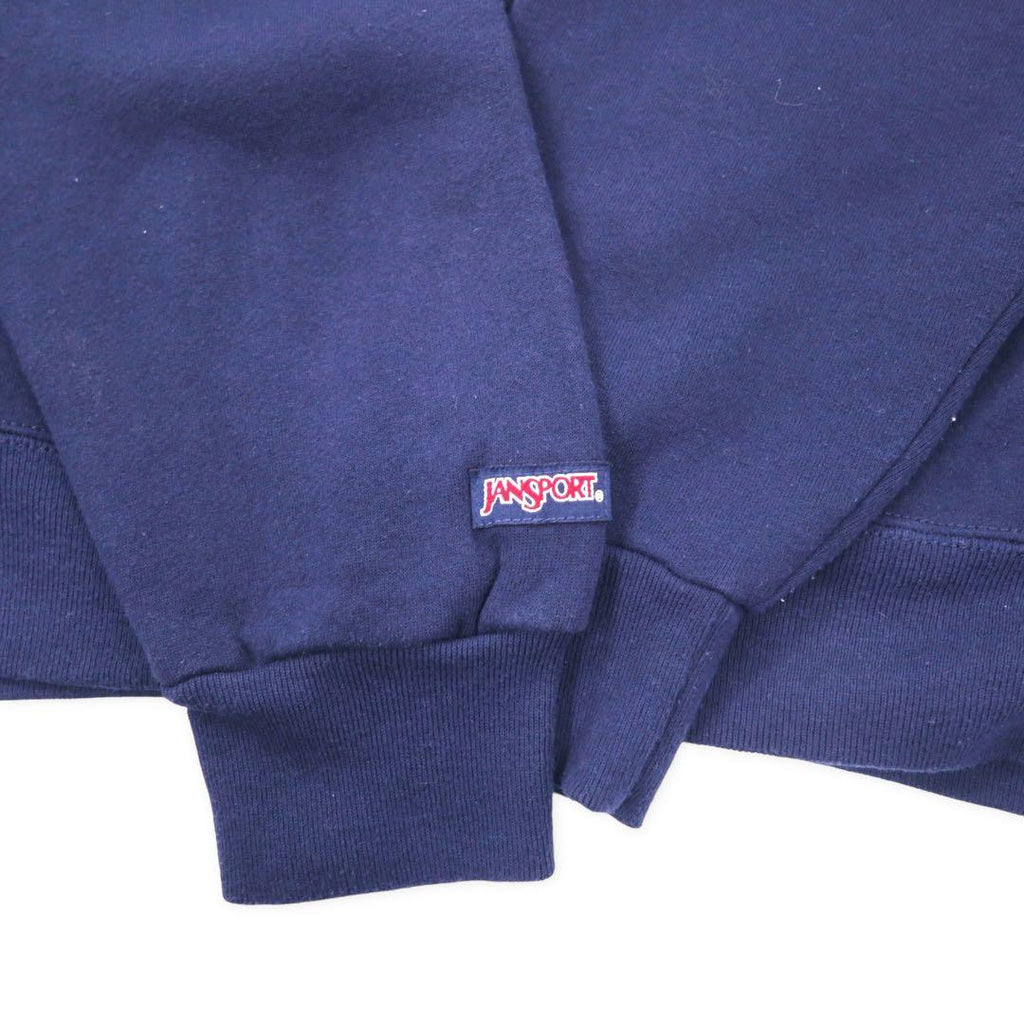 JAN SPORT Made in USA 90's College Print Sweatshirt XL Navy Cotton Brushed Lining Penn State Athletics Football NITTANY LIONS