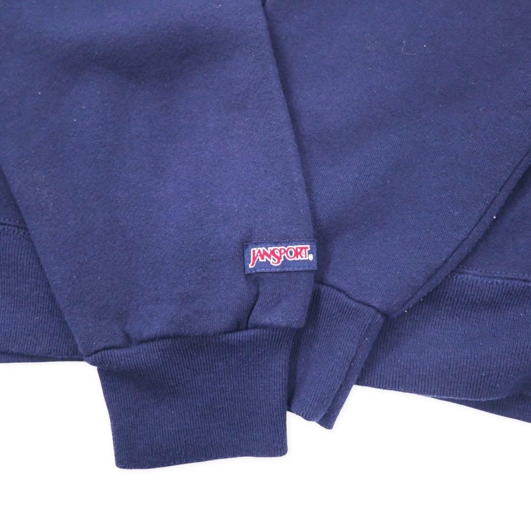 JAN SPORT Made in USA 90's College Print Sweatshirt XL Navy Cotton Brushed Lining Penn State Athletics Football NITTANY LIONS