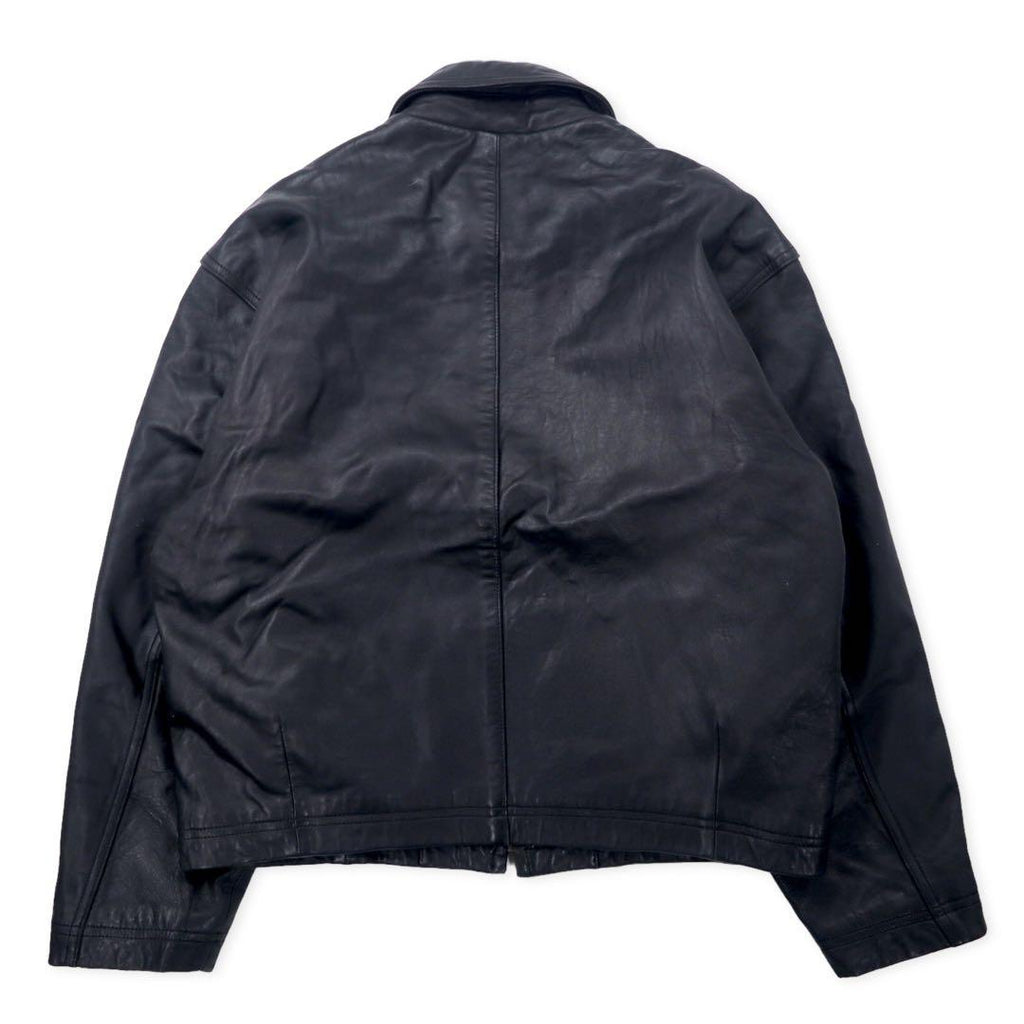 VAN -JAC- 80's Lamb Leather Single Rider's Jacket FREE Black Sheep Leather Quilted Liner