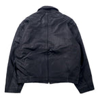 VAN -JAC- 80's Lamb Leather Single Rider's Jacket FREE Black Sheep Leather Quilted Liner