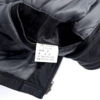 VAN -JAC- 80's Lamb Leather Single Rider's Jacket FREE Black Sheep Leather Quilted Liner
