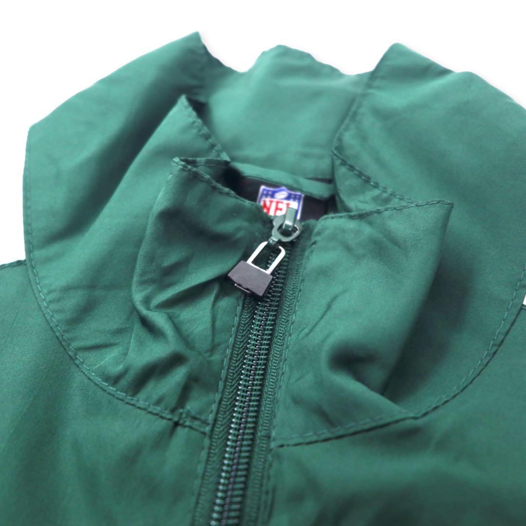 Reebok NFL Green Bay Packers トラックジャケット ナイロンジャケット L グリーン ポリエステル パッカーズ ロゴ刺繍