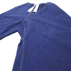 whowhat Hakama Pants Easy Denim Pants S Blue Cotton Wide Baggy Made in Japan