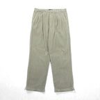 DOCKERS ( Levi's ) 00年代 2タック ワイド コーデュロイ チノパンツ スラックス L ベージュ ダブルカフス RELAXED FIT