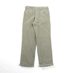 DOCKERS ( Levi's ) 00年代 2タック ワイド コーデュロイ チノパンツ スラックス L ベージュ ダブルカフス RELAXED FIT