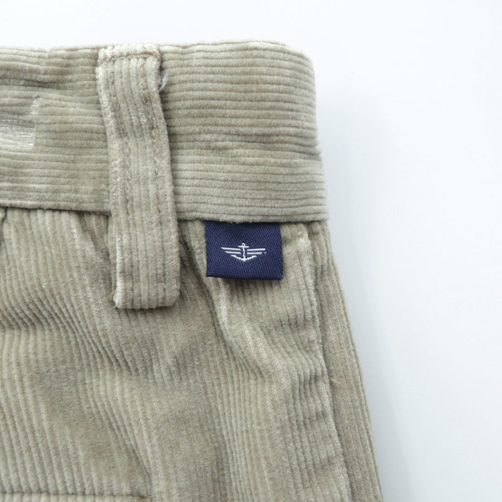 DOCKERS ( Levi's ) 00年代 2タック ワイド コーデュロイ チノパンツ スラックス L ベージュ ダブルカフス RELAXED FIT