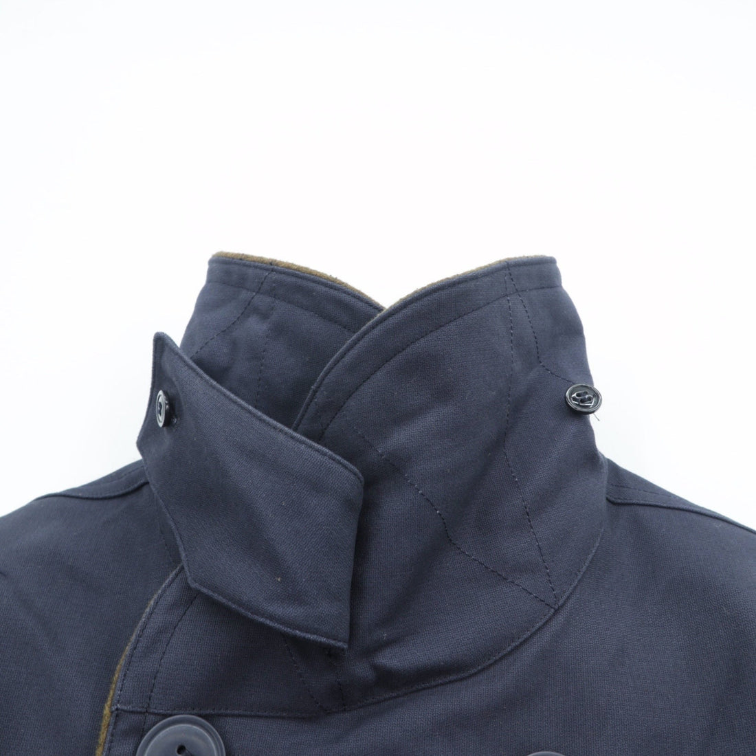 VINTAGE US ARMY Jeep Mackinaw Coat Military Jacket, Size M, Navy Cotton, 55-J-110, Replica, Deadstock, Unused