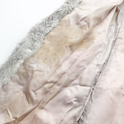 Emba 80年代 日本製 ミンクファーコート ロングコート L レザー切替 ファー 毛皮