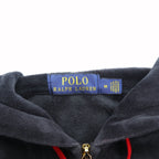 Polo Ralph Lauren ベロア ジップアップパーカー ジャージ セットアップ M スモールポニー刺繍