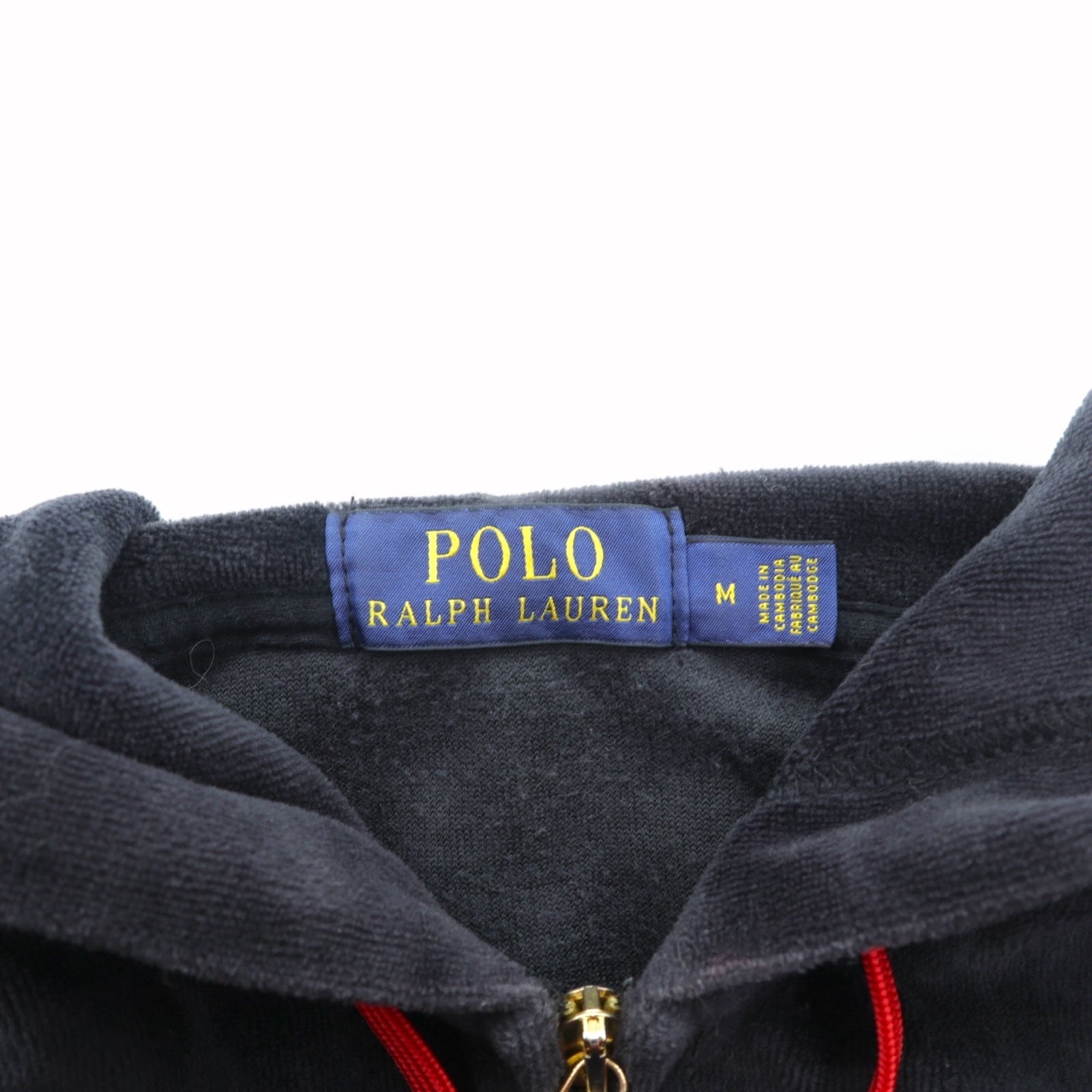 Polo Ralph Lauren ベロア ジップアップパーカー ジャージ セットアップ M スモールポニー刺繍