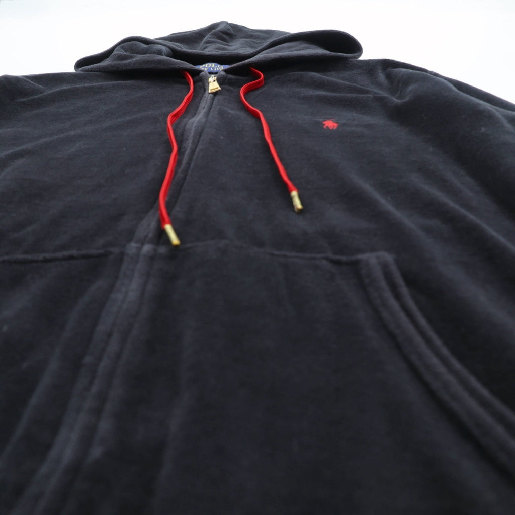 Polo Ralph Lauren ベロア ジップアップパーカー ジャージ セットアップ M スモールポニー刺繍