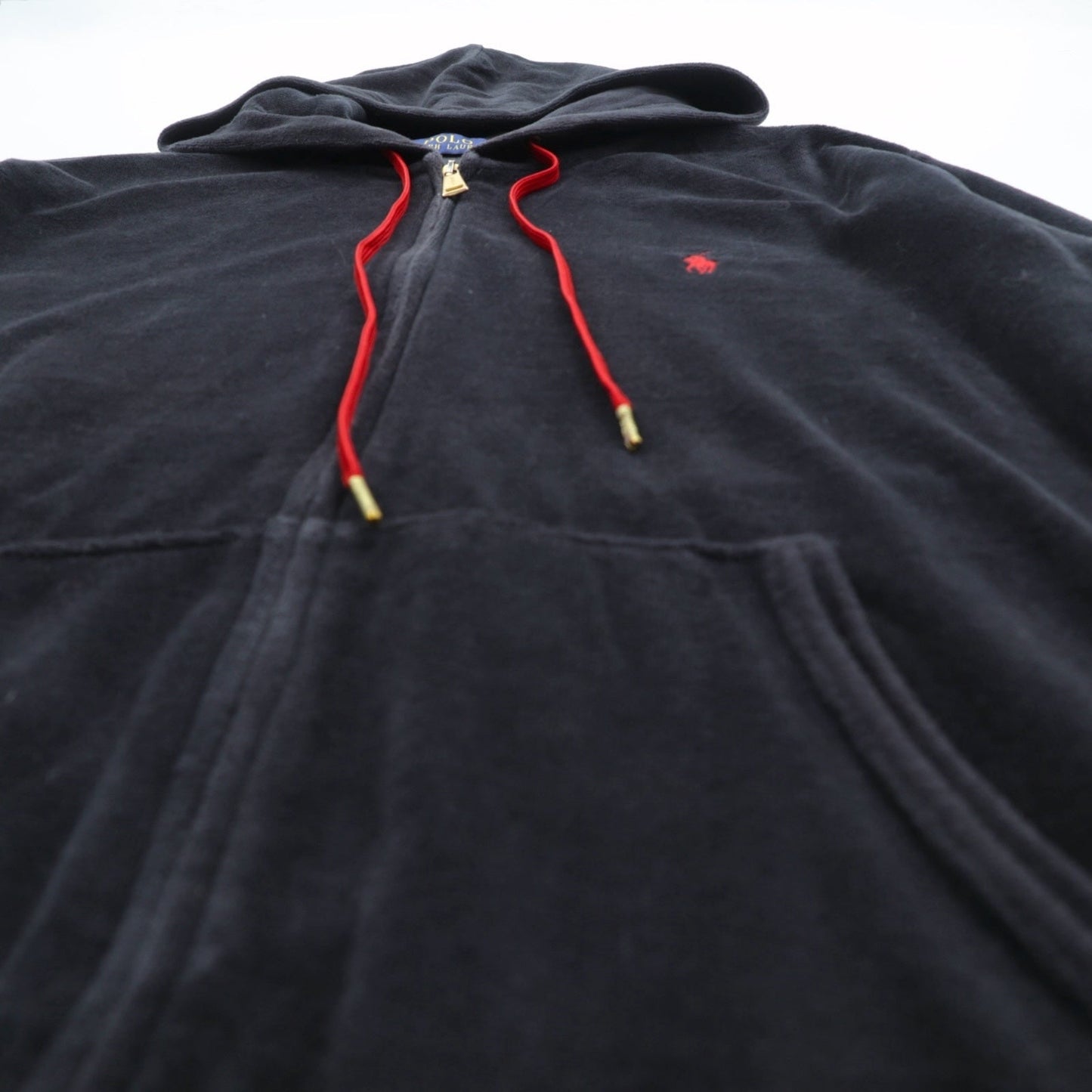 Polo Ralph Lauren ベロア ジップアップパーカー ジャージ セットアップ M スモールポニー刺繍