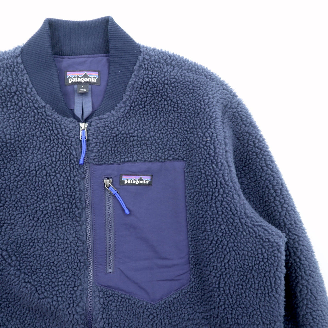 Patagonia Retro-X Bomber Jacket, Boa Fleece Large, Navy, 22830