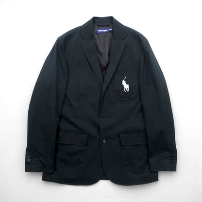POLO GOLF RALPH LAUREN ビッグポニー 刺繍 ブレザー 3B テーラードジャケット M ブラック