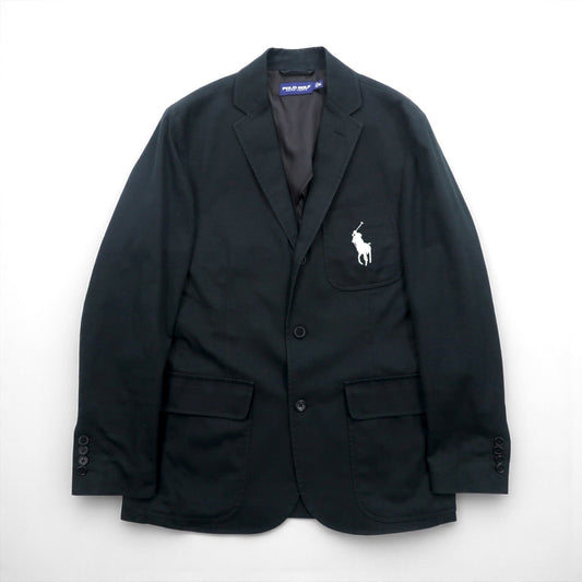 POLO GOLF RALPH LAUREN ビッグポニー 刺繍 ブレザー 3B テーラードジャケット M ブラック