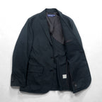POLO GOLF RALPH LAUREN Big Pony Embroidery Blue Leather 3B Tailored Jacket M Black