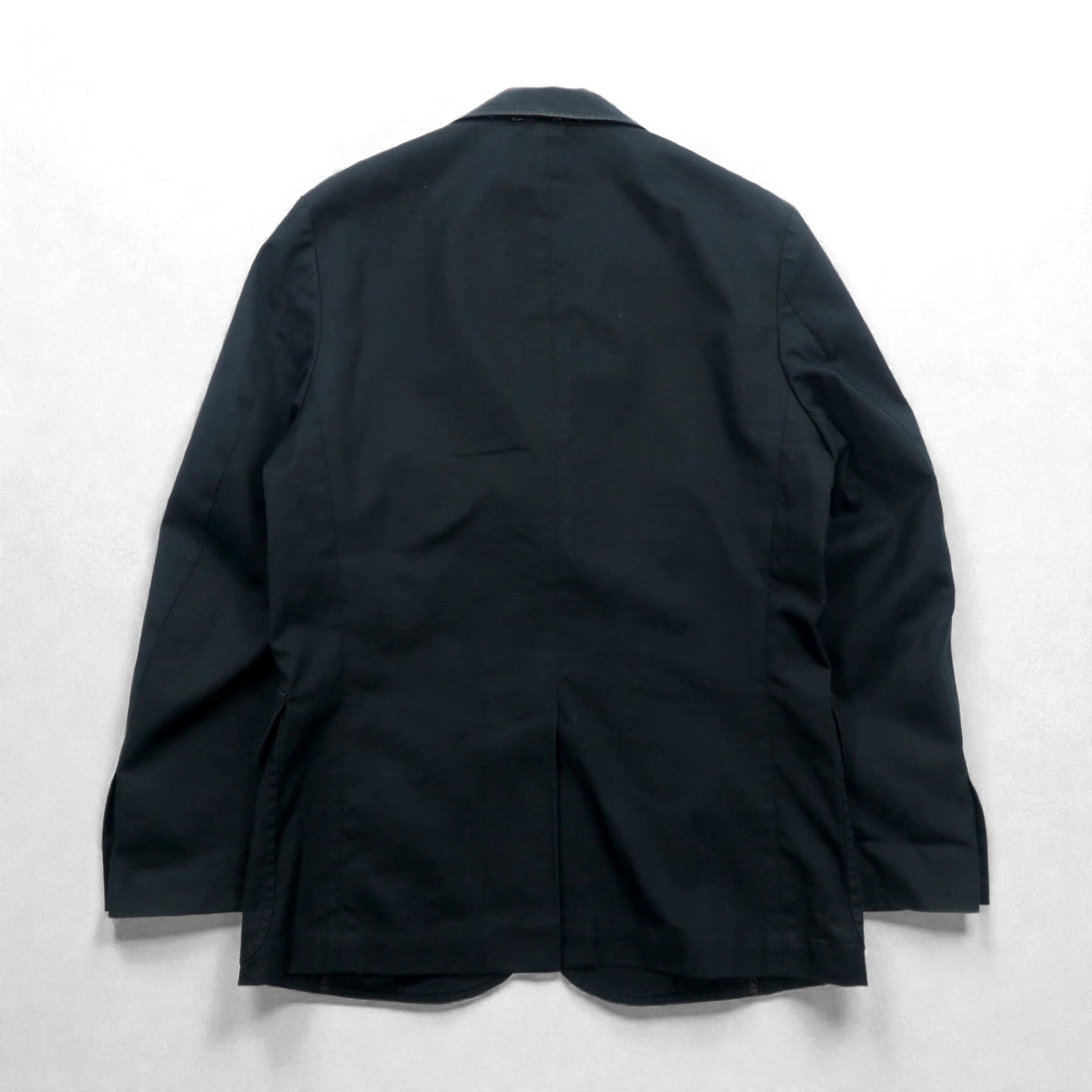POLO GOLF RALPH LAUREN Big Pony Embroidery Blue Leather 3B Tailored Jacket M Black