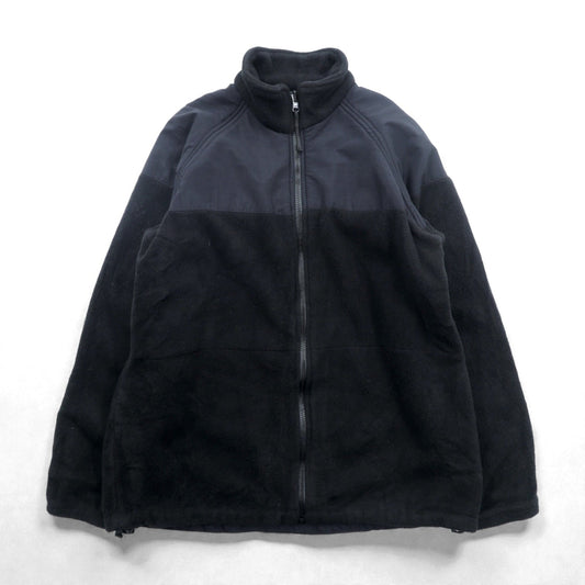 US NAVY 米軍 ECWCS GEN2 ポーラテック POLARTEC LEVEL-3 フリースジャケット L ブラック ナイロン切替 8415-01-539-4049