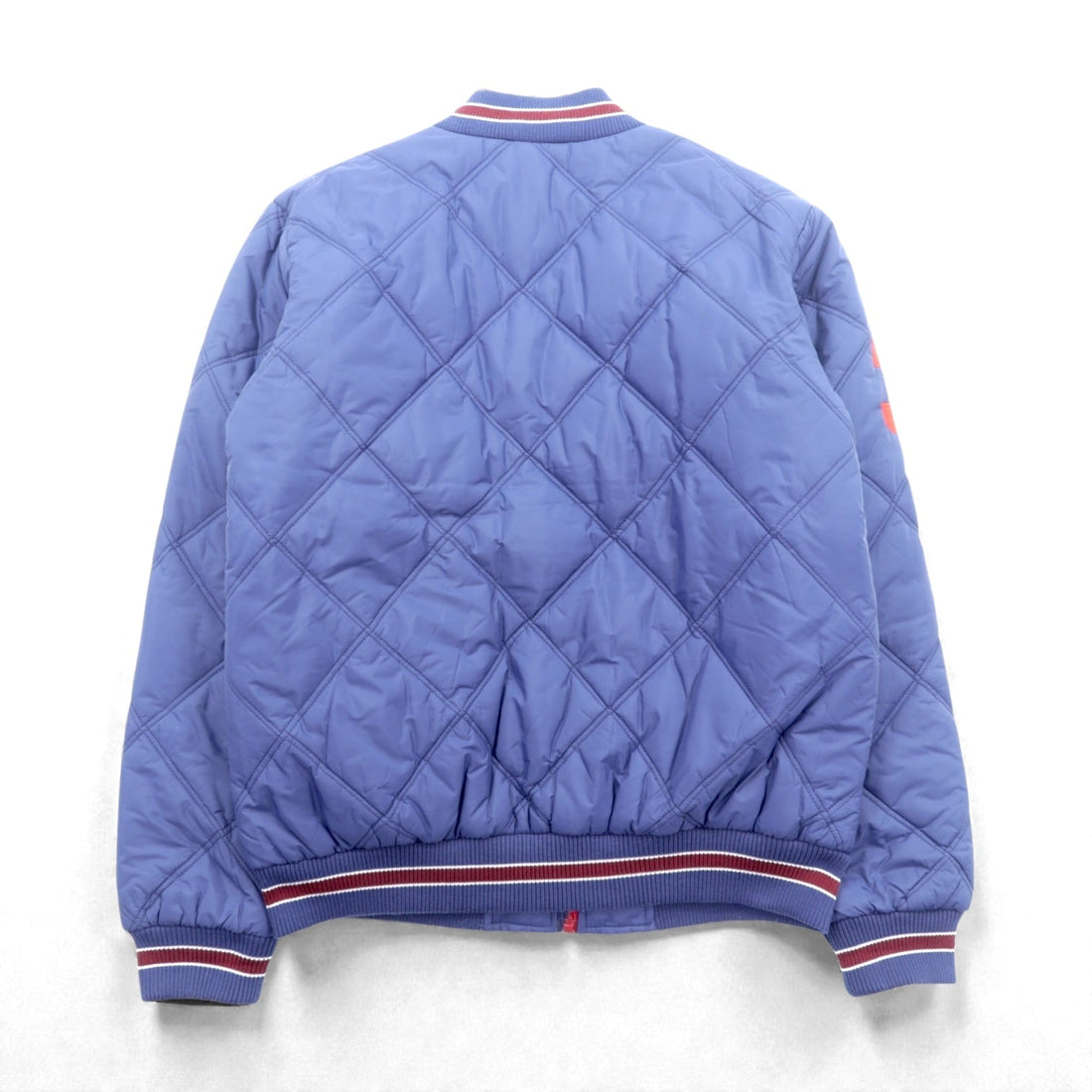 Polo Ralph Lauren Big Pony Padded Quilted Varsity Jacket, Large, Navy, Zip-Up, Ribbed Embroidery