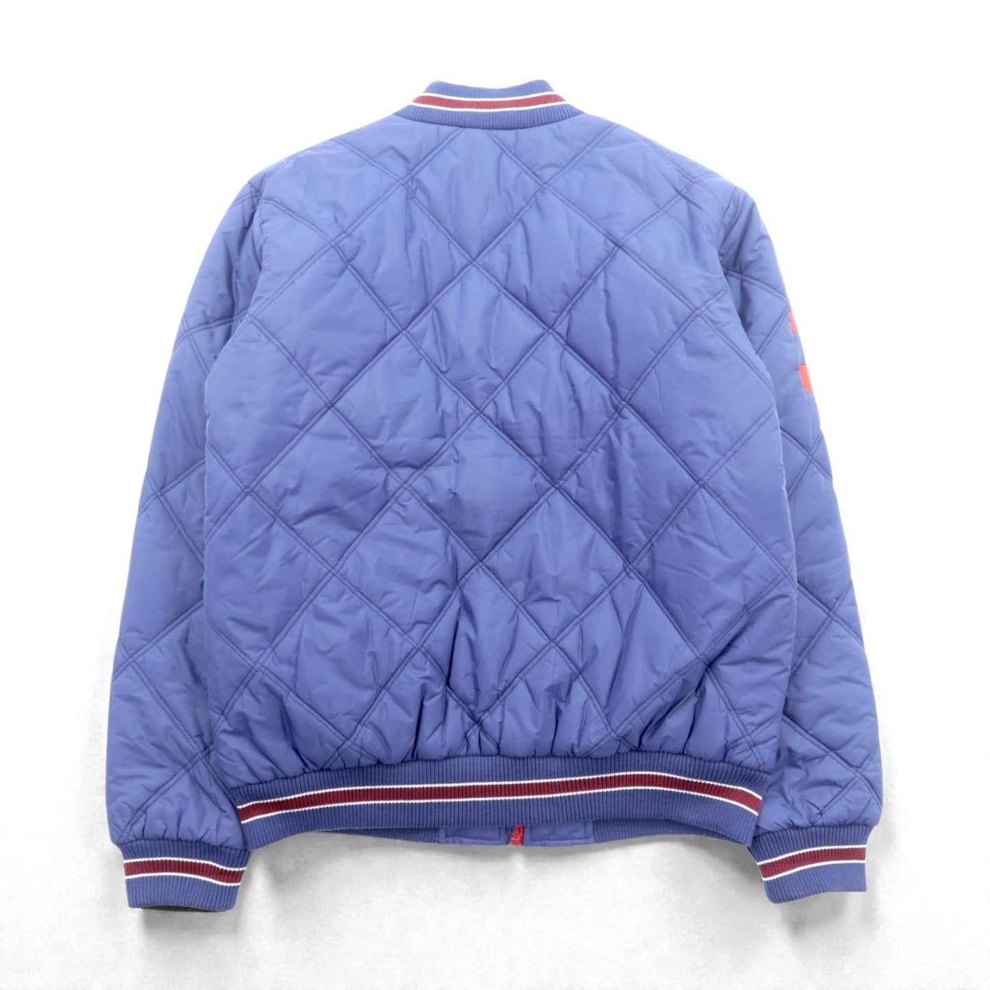 Polo Ralph Lauren ビッグポニー 中綿 キルティング スタジャン L ネイビー ジップアップ リブライン 刺繍