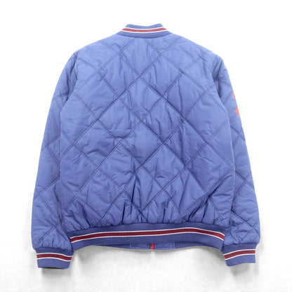 Polo Ralph Lauren ビッグポニー 中綿 キルティング スタジャン L ネイビー ジップアップ リブライン 刺繍