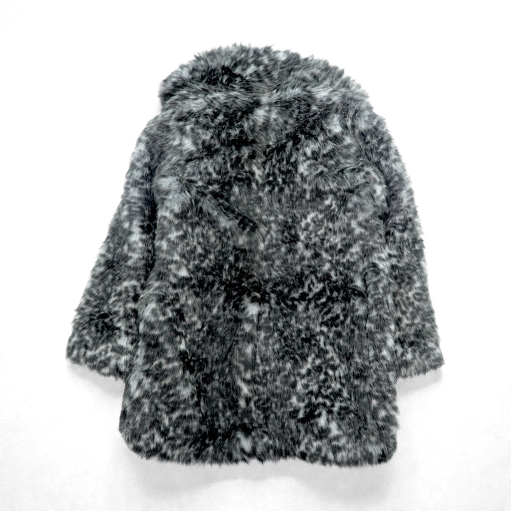 SOFT MACHINE ダブルブレスト アクリルファー ハーフコート M グレー