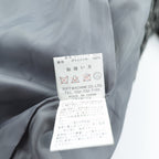 SOFT MACHINE ダブルブレスト アクリルファー ハーフコート M グレー