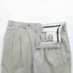 LAUREN RALPH LAUREN 90年代 2タック ワイド チノパンツ スラックス L ベージュ ダブルカフス