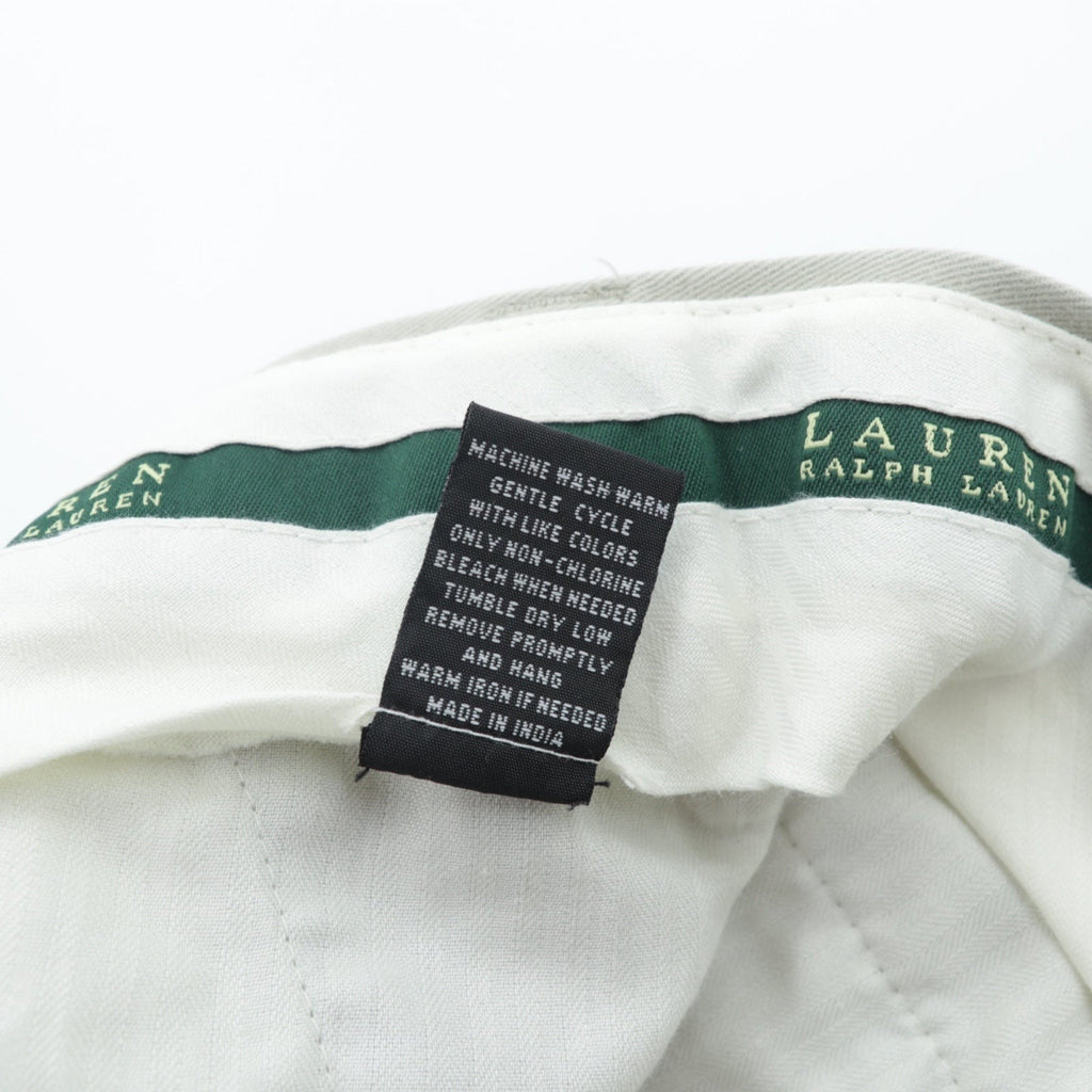 LAUREN RALPH LAUREN 90年代 2タック ワイド チノパンツ スラックス L ベージュ ダブルカフス