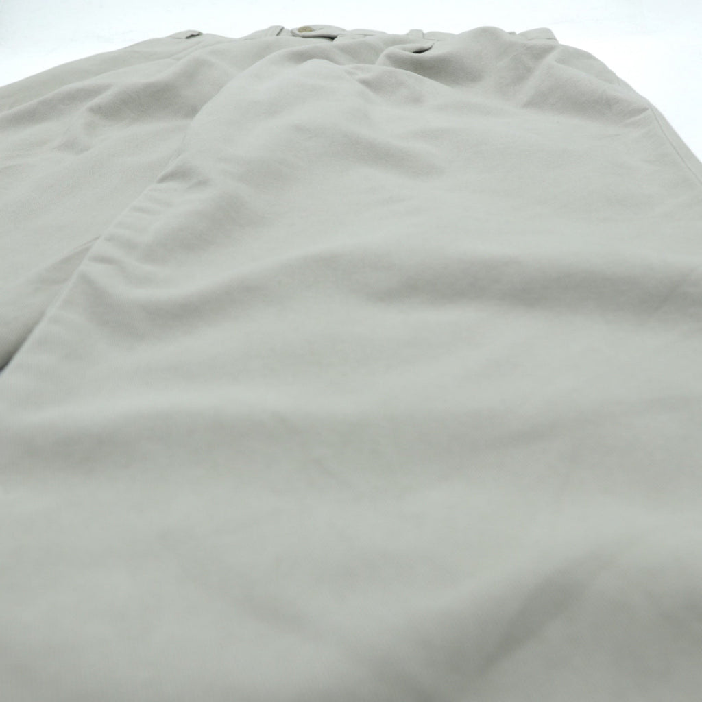 LAUREN RALPH LAUREN 90年代 2タック ワイド チノパンツ スラックス L ベージュ ダブルカフス